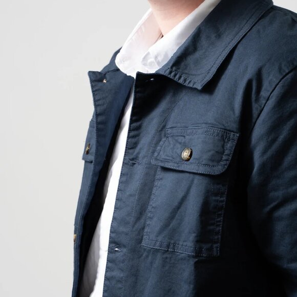 NWOT Peau De Loup Utility Jacket, Navy - Size 8 - Picture 5 of 16